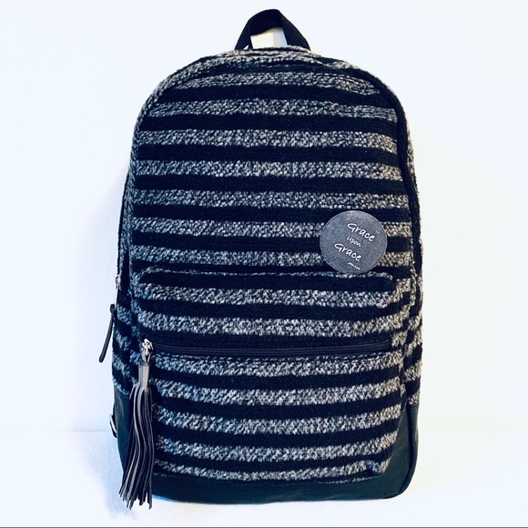 Madden Girl Striped Backpack - Picture 3 of 14